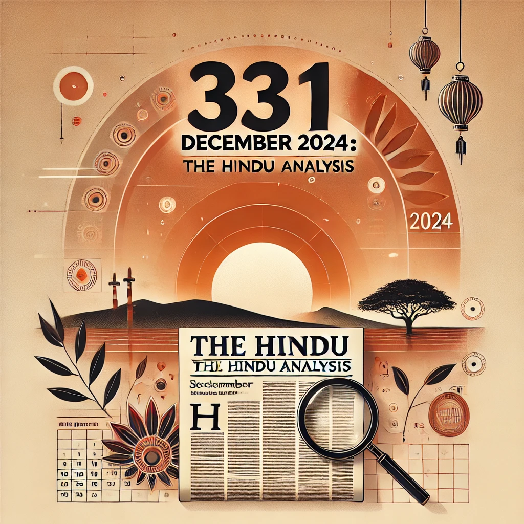 Stay updated with the top analysis of the Hindu current affairs for Law preparation on 31 December 2024 